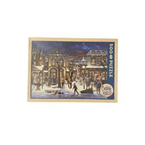Cobble Hill Puzzles Tis the Season Holiday Scene 500 Piece New Sealed